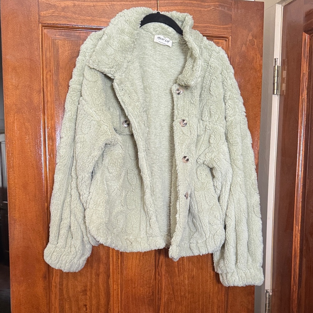 Light Green Teddy Jacket